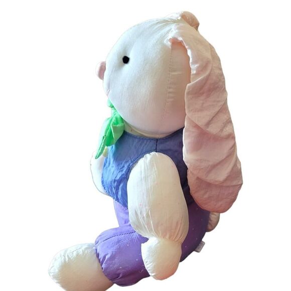 VTG RUSS BERRIE SPRINGTIME MOMENTS EASTER BUNNY RABBIT 9" Plush Puffalump KO - Picture 4 of 5